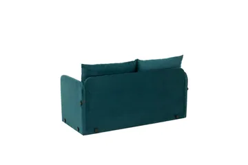 2-sits bäddsoffa Rubby (148 x 70 x 66 cm) Petrolgrön - Petrolgrön - Möbler - Soffa - Bäddsoffa