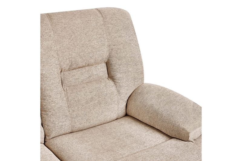 2-sits Reclinersoffa manuell Bergen Beige, svart - Beige, svart - Möbler - Soffa - Biosoffa & reclinersoffa - 2 sits biosoffa & reclinersoffa