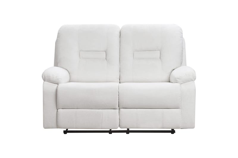2-sits Reclinersoffa manuell Bergen Vit, Svart - Vit, Svart - Möbler - Soffa - Biosoffa & reclinersoffa