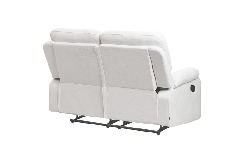 2-sits Reclinersoffa manuell Bergen Vit, Svart - Vit, Svart - Möbler - Soffa - Biosoffa & reclinersoffa