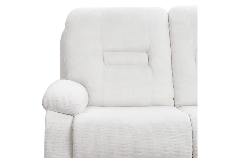 2-sits Reclinersoffa manuell Bergen Vit, Svart - Vit, Svart - Möbler - Soffa - Biosoffa & reclinersoffa