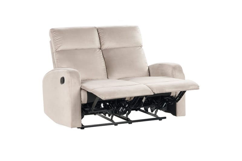 2-sits Reclinersoffa manuell Verdal Beige, Beige