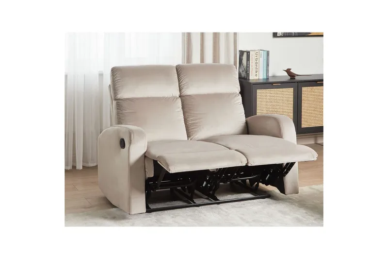 2-sits Reclinersoffa manuell Verdal Beige - Beige - Möbler - Soffa - Biosoffa & reclinersoffa - 2 sits biosoffa & reclinersoffa