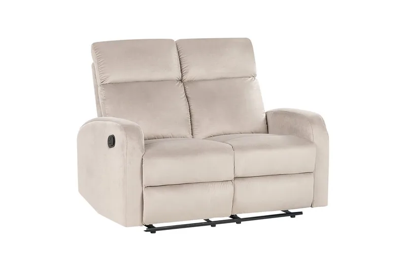 2-sits Reclinersoffa manuell Verdal Beige - Beige - Möbler - Soffa - Biosoffa & reclinersoffa - 2 sits biosoffa & reclinersoffa
