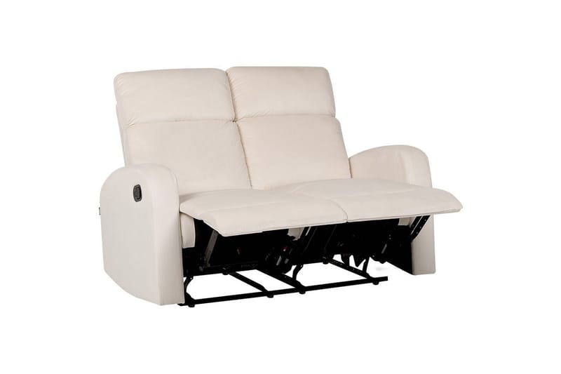 2-sits Reclinersoffa manuell Verdal Vit, Vit
