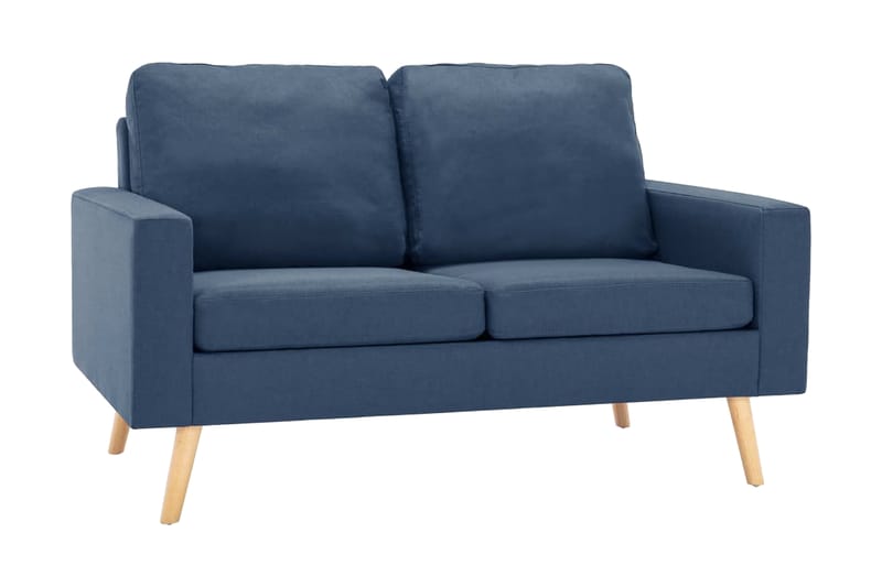 2-sitssoffa blå tyg - Blå - Möbler - Soffa - 2 sits soffa