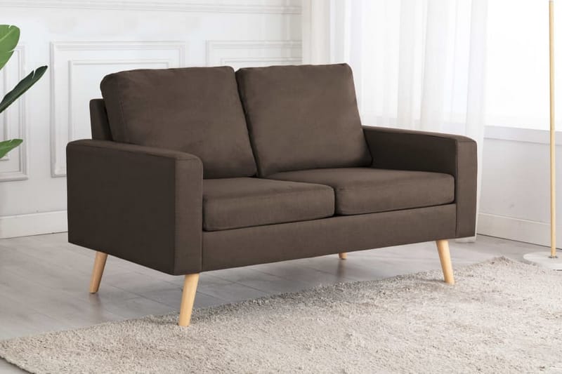 2-sitssoffa brun tyg - Brun - Möbler - Soffa - 2 sits soffa