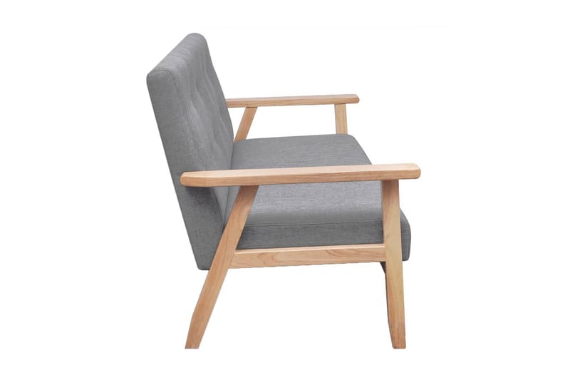 2-sitssoffa tyg ljusgrå - Grå - Möbler - Soffa - 2 sits soffa