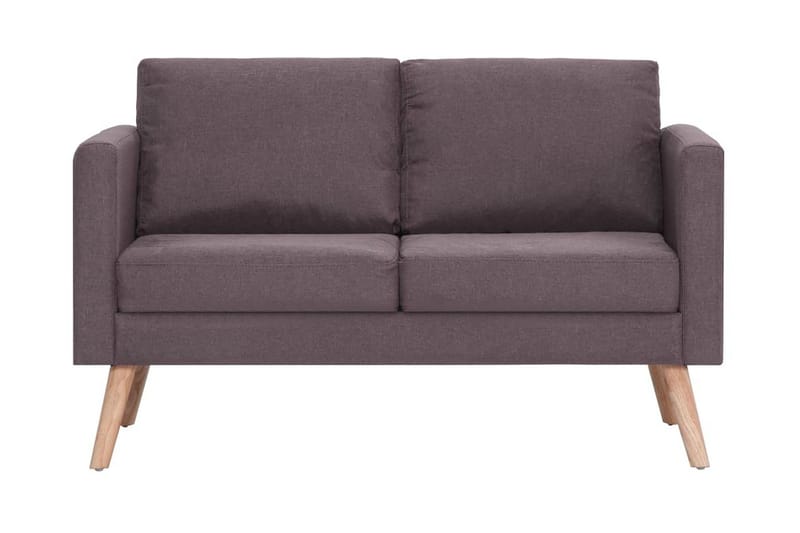 2-sitssoffa tyg taupe - Brun - 2 sits soffa