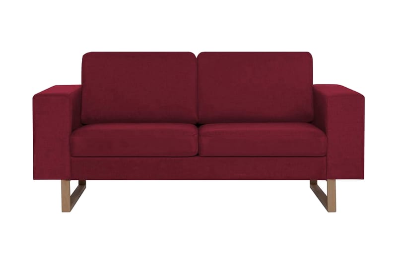 2-sitssoffa tyg vinröd - Röd - Möbler - Soffa - 2 sits soffa