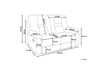 Alnor Soffa 2 Sits - Brun - Möbler - Soffa - 2 sits soffa