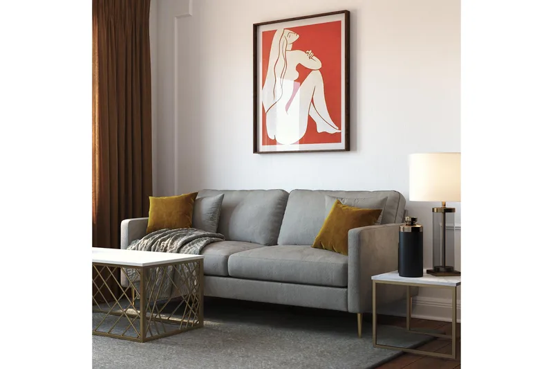 Avksenti Soffa - Grå - Möbler - Soffa - 2 sits soffa