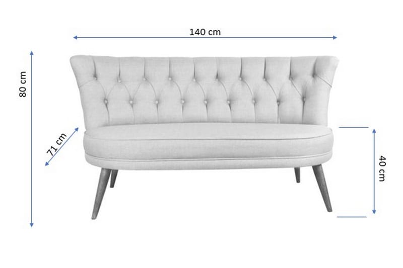 Barnello 2-Sits Soffa - Brun - Möbler - Soffa - 2 sits soffa