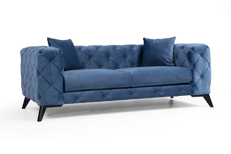 Beachport 2-sits Soffa - Blå/Svart - Möbler - Soffa - 2 sits soffa