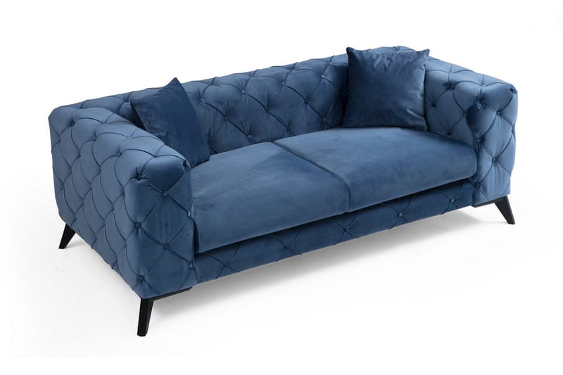 Beachport 2-sits Soffa - Blå/Svart - Möbler - Soffa - 2 sits soffa