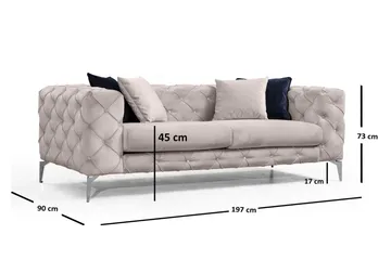 Beachport Soffa 2-sits - Beige - Möbler - Soffa - 2 sits soffa