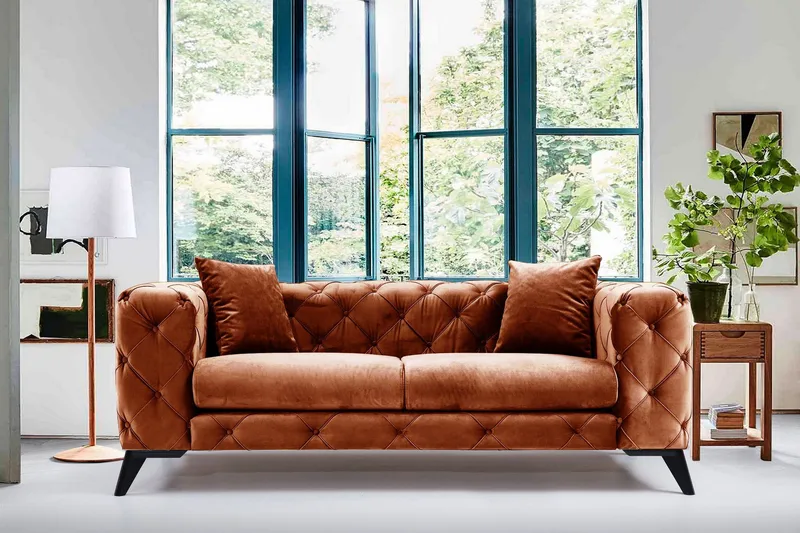 Beachport Soffa 2-sits - Orange - Möbler - Soffa - 2 sits soffa
