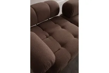 Belgin Bubblig Soffa 2-sits med utfällbara armstöd och ryggstöd - Cappuccino - Möbler - Soffa - Modulsoffor - Komplett modulsoffa