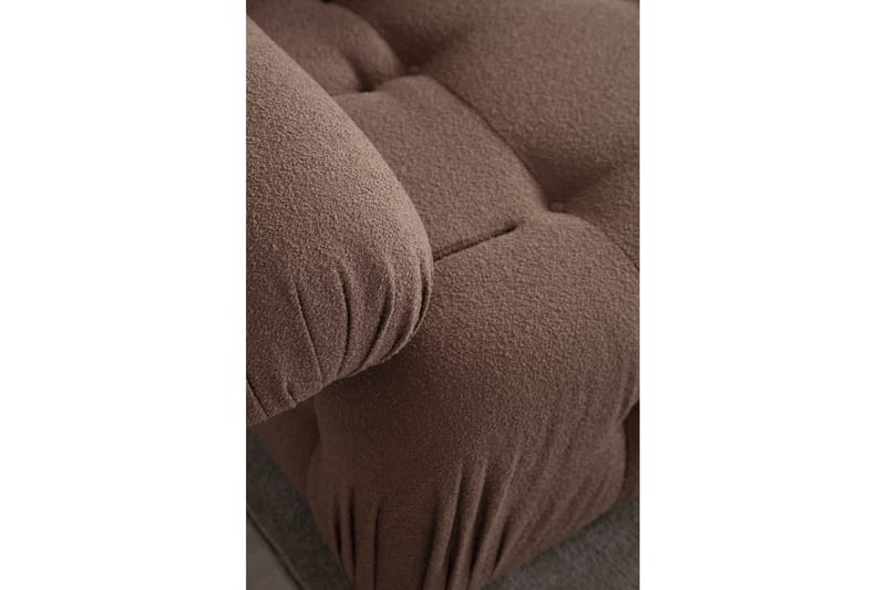 Belgin Bubblig Soffa 2-sits med utfällbara armstöd och ryggstöd - Cappuccino - Möbler - Soffa - 2 sits soffa