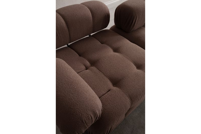 Belgin Bubblig Soffa 2-sits med utfällbara armstöd och ryggstöd - Cappuccino - Möbler - Soffa - 2 sits soffa