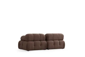 Belgin Bubblig Soffa 2-sits med utfällbara armstöd och ryggstöd - Cappuccino - Möbler - Soffa - Modulsoffor - Komplett modulsoffa