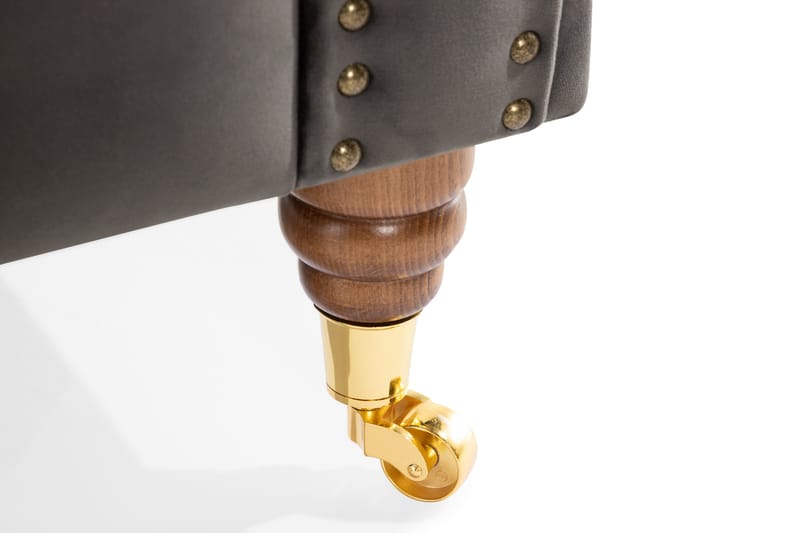 Chesterfield Deluxe 2-sits Soffa - Grå - Möbler - Soffa - 2 sits soffa