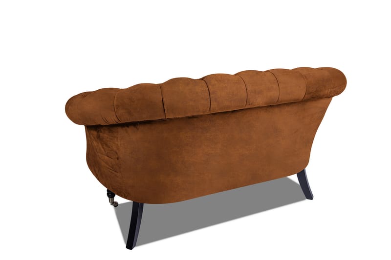 Chesterfield Ludovic Soffa 2-sits - Cognac - 2 sits soffa - Chesterfield soffa - Sammetssoffa