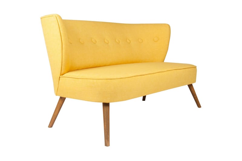 Clivocast 2-Sits Soffa - Gul - Möbler - Soffa - 2 sits soffa