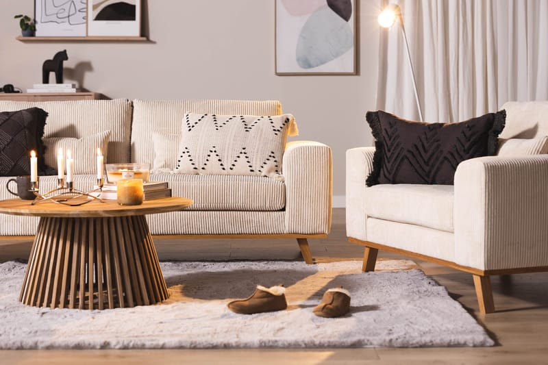 Copenhagen 2-sits Manchestersoffa - Beige - Möbler - Soffa - 2 sits soffa