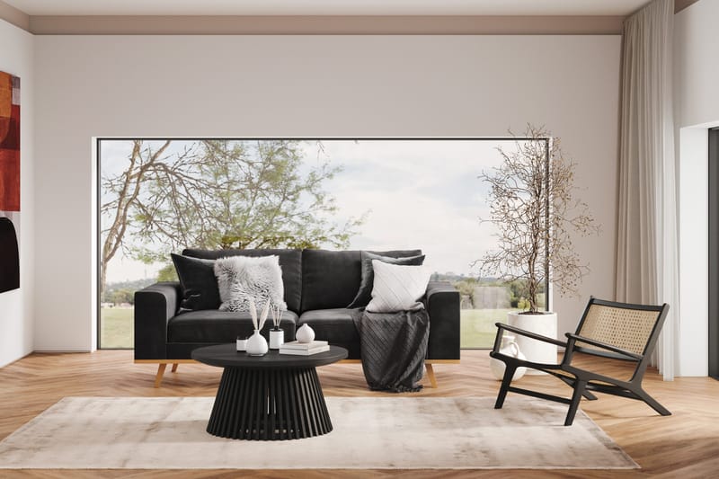 Copenhagen 2-sits Sammetssoffa - Mörkgrå - Möbler - Soffa - 2 sits soffa