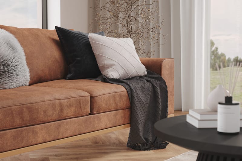 Copenhagen 2-sits Soffa i Konstläder - Brun - Möbler - Soffa - 2 sits soffa