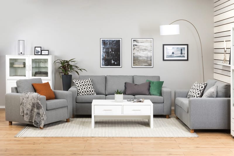 Crazy 2-sits Tygsoffa - Grå - Möbler - Soffa - 2 sits soffa