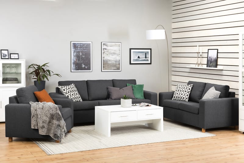 Crazy 2-sits Tygsoffa - Mörkgrå - Möbler - Soffa - 2 sits soffa