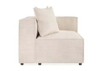 Cubo 2-sits Högermodul i Manchester 120 cm bred - Beige - Möbler - Soffa - Modulsoffor - Övriga moduler till modulsoffa