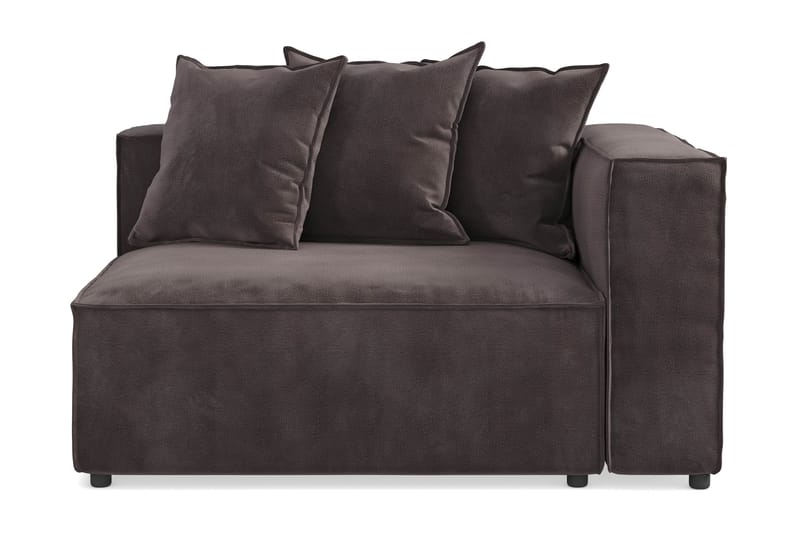 Cubo 2-sits Högermodul i Sammet - Antracit - Möbler - Soffa - Modulsoffor - Övriga moduler till modulsoffa