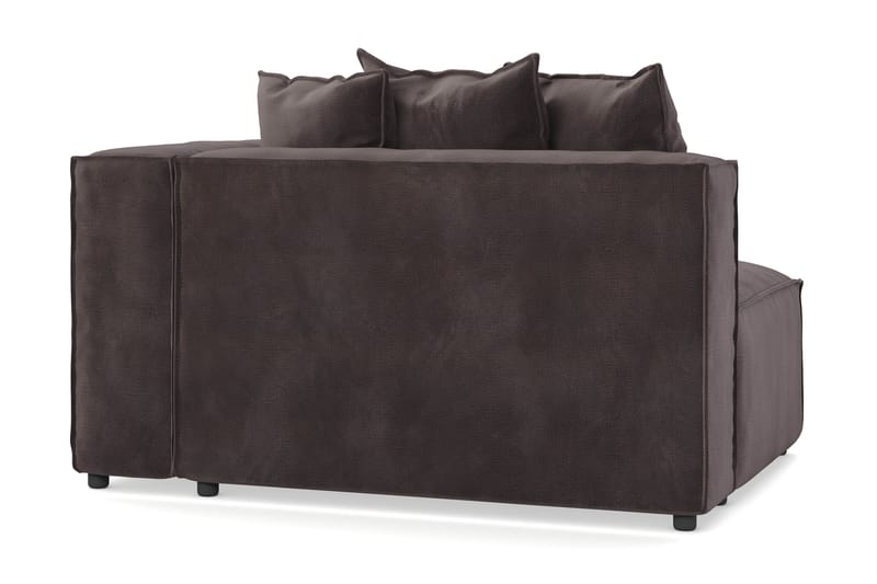 Cubo 2-sits Högermodul i Sammet - Antracit - Möbler - Soffa - Modulsoffor - Övriga moduler till modulsoffa