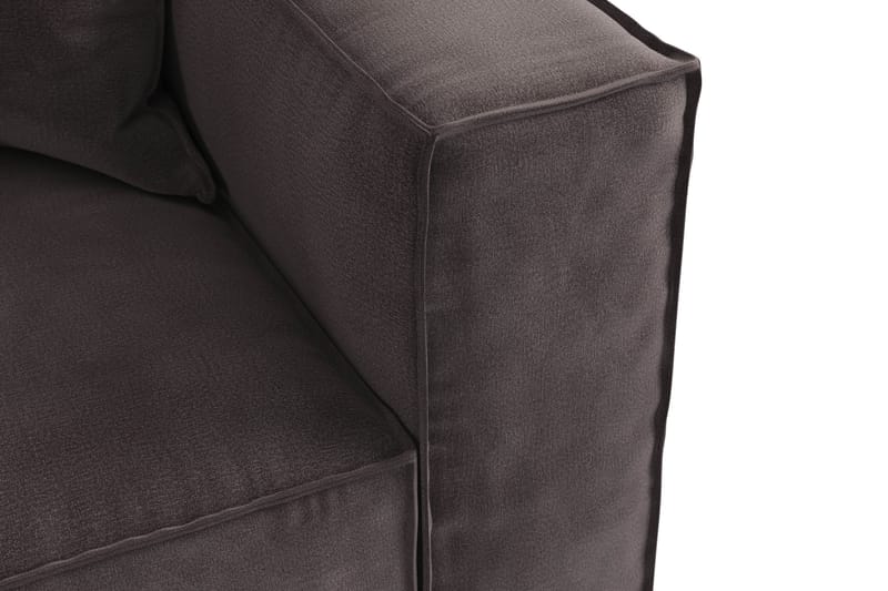 Cubo 2-sits Högermodul i Sammet - Antracit - Möbler - Soffa - Modulsoffor - Övriga moduler till modulsoffa