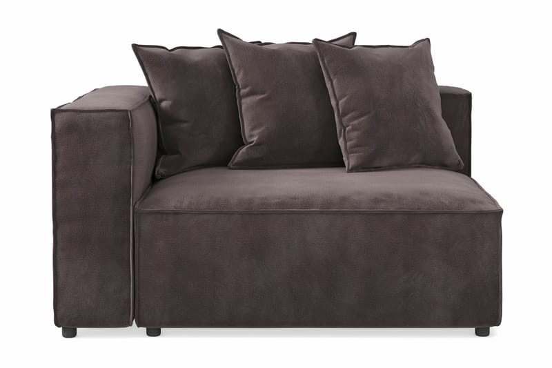 Cubo 2-sits Vänstermodul i Sammet - Antracit - Möbler - Soffa - Modulsoffor - Övriga moduler till modulsoffa