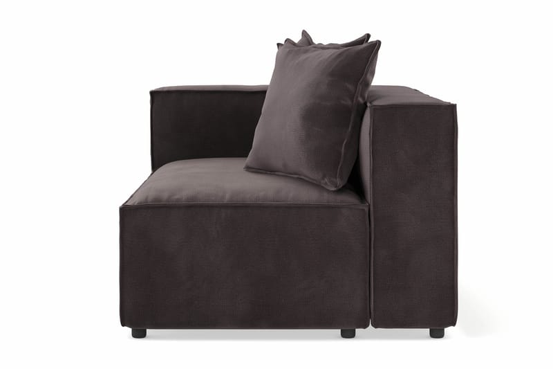 Cubo 2-sits Vänstermodul i Sammet - Antracit - Möbler - Soffa - Modulsoffor - Övriga moduler till modulsoffa