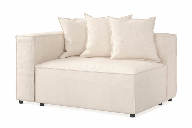Cubo 2-sits Vänstermodul i Tyg 120 cm bred - Beige - Möbler - Soffa - 2 sits soffa