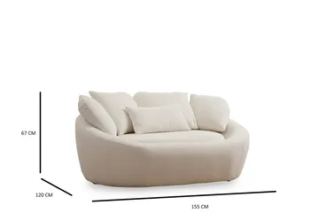 Dara Soffa 2-sits - Beige - Möbler - Soffa - 2 sits soffa