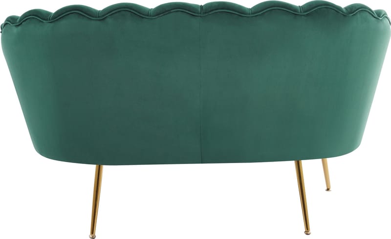 2-sits soffa grön/mässing - Kingsley - Grön - Möbler - Soffa - Sammetssoffa