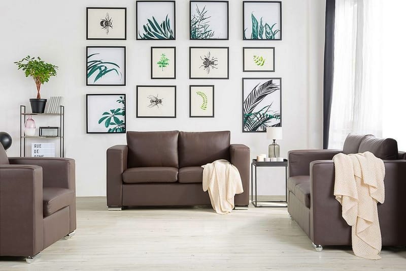 Helsinki Soffa 2-4 Sits, Brun