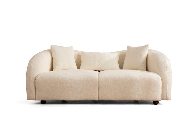 Hungirr Soffa 2-sits - Beige|Bouclé - 2 sits soffa