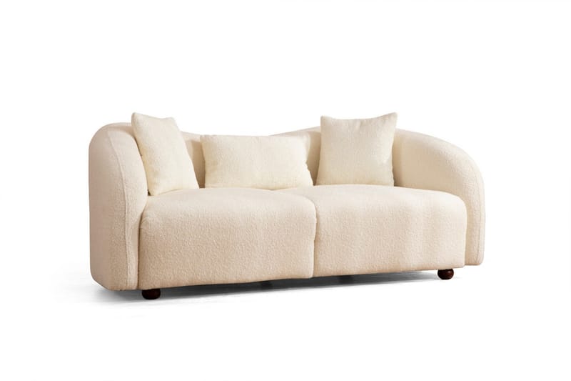 Hungirr Soffa 2-sits - Beige|Bouclé - 2 sits soffa