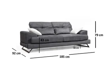 Killem 2-Sits Soffa - Svart - Möbler - Soffa - 2 sits soffa
