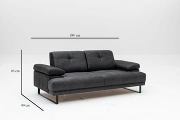 Kitimat Soffa 2-sits - Antracit - Möbler - Soffa - 2 sits soffa