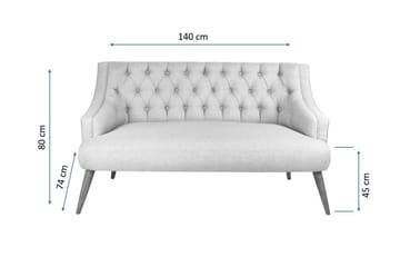 Lamonti 2-sits Soffa - Mörkblå/Natur - Möbler - Soffa - 2 sits soffa