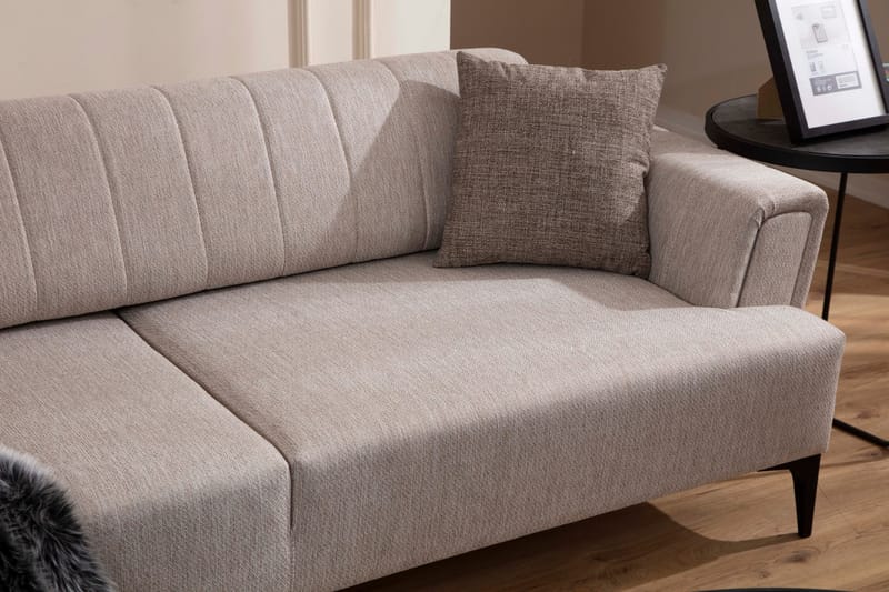 Lilesville 3-sits Soffa - Beige - 2 sits soffa