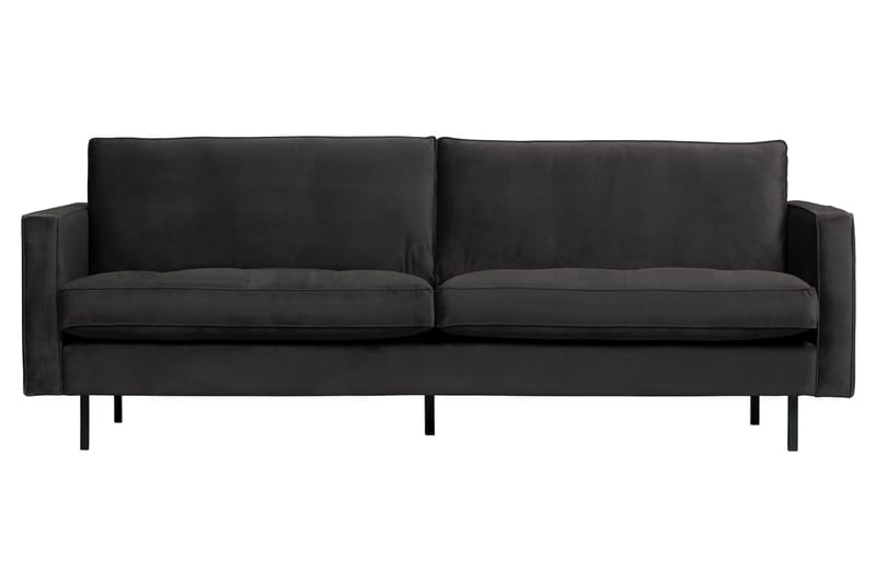 Lissbon 2-sits Soffa 230 cm i Sammet, Antracit